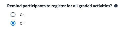 Disable "Register for Credit"